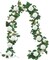 Pack Artificial White Rose Vines Floral Garlands Total 19.5 Ft Fake Vine Silk Flower Garland for Indoor Outdoor Home